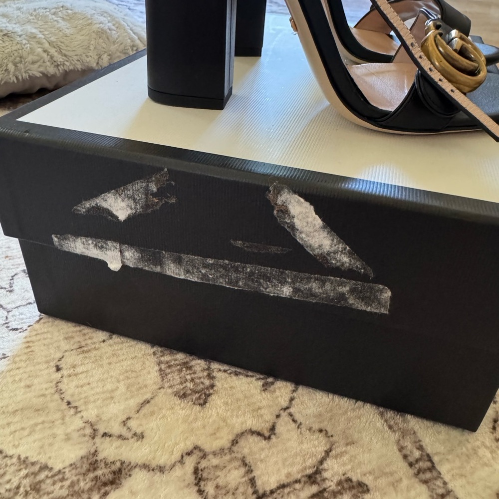 Gucci Women's Marmont High Block Heel Sandals - Picture 6 of 9